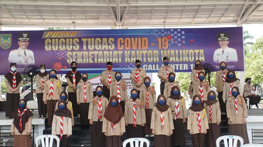 Siap Tangani Covid-19, Pramuka Peduli Kwartir Cabang Batam Dikukuhkan