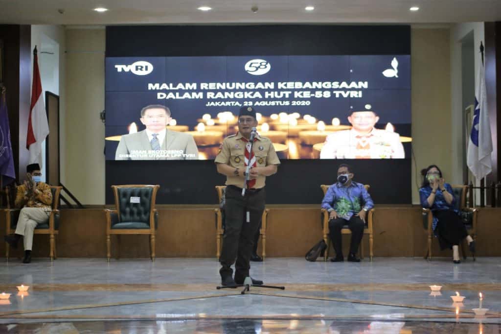 Malam Renungan Kebangsaan dalam Rangka HUT TVRI ke-58 dan Hari Pramuka ke-59 Malam Renungan Kebangsaan dalam Rangka HUT TVRI ke-58 dan Hari Pramuka ke-59