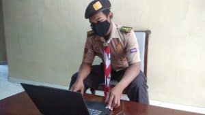 DKC GROBOGAN IKUTI SIDPARDA SECARA DARING – KWARTIR CABANG GROBOGAN Ketua DKC Grobogan ikuti Sidparda secara daring