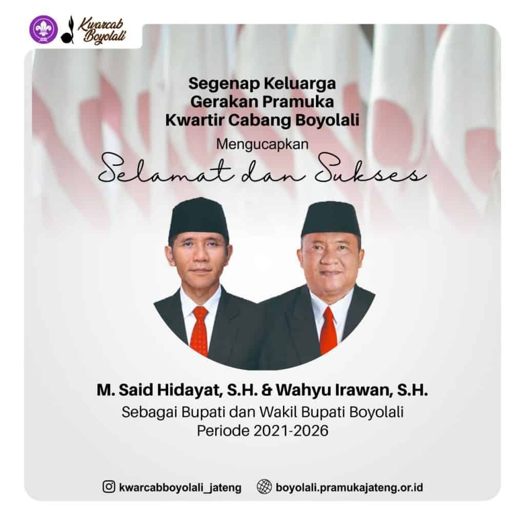 Ketua Kwarcab Boyolali, Supana, Hadiri Pelantikan Bupati dan Wakil Bupati Boyolali – Kwartir Cabang Boyolali Ketua Kwarcab Boyolali, Supana, Hadiri Pelantikan Bupati dan Wakil Bupati Boyolali – Kwartir Cabang Boyolali