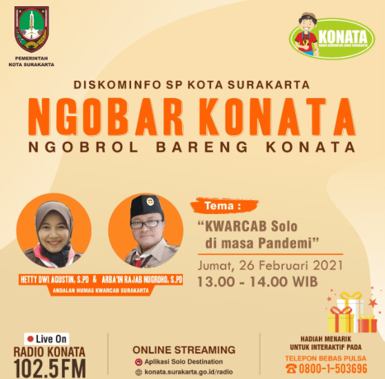 Jumat Siang Ini Dialog Pramuka Solo di Radio Konata Jumat Siang Ini Dialog Pramuka Solo di Radio Konata