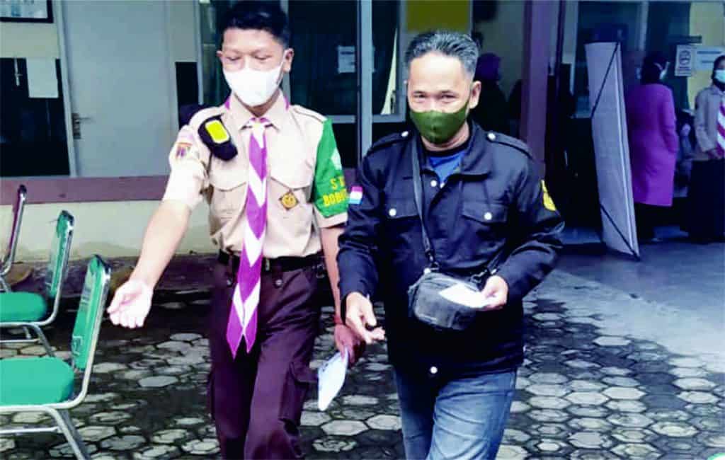 Ini yang Dilakukan Saka  Bakti Husada Bobotsari Saat Vaksinasi Covid-19