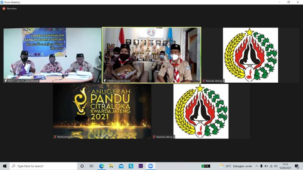 Lomba Pangkalan Saka Tergiat Kwarda Jawa Tengah tahun 2021, Saka Widya Budaya Bakti Kwaran Ungaran Barat, Kwarcab Semarang masuk 15 besar Lomba Pangkalan Saka Tergiat Kwarda Jawa Tengah tahun 2021, Saka Widya Budaya Bakti Kwaran Ungaran Barat, Kwarcab Semarang masuk 15 besar