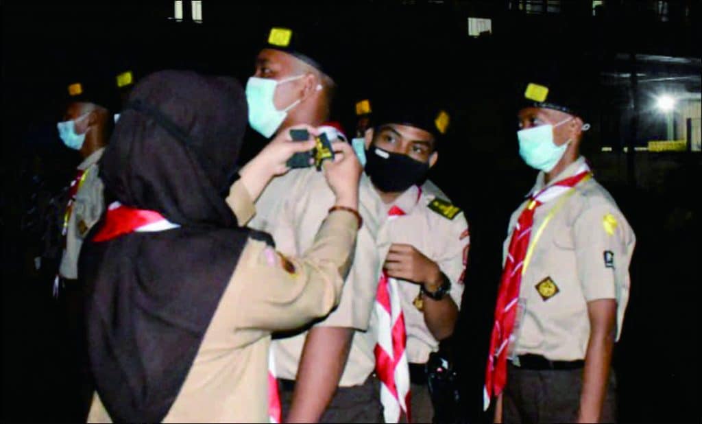 Ambalan KH Hasyim Asy’ari dan HR Rasuna Said SMK Ma’arif NU Bobotsari Melantik Pramuka Penegak Bantara