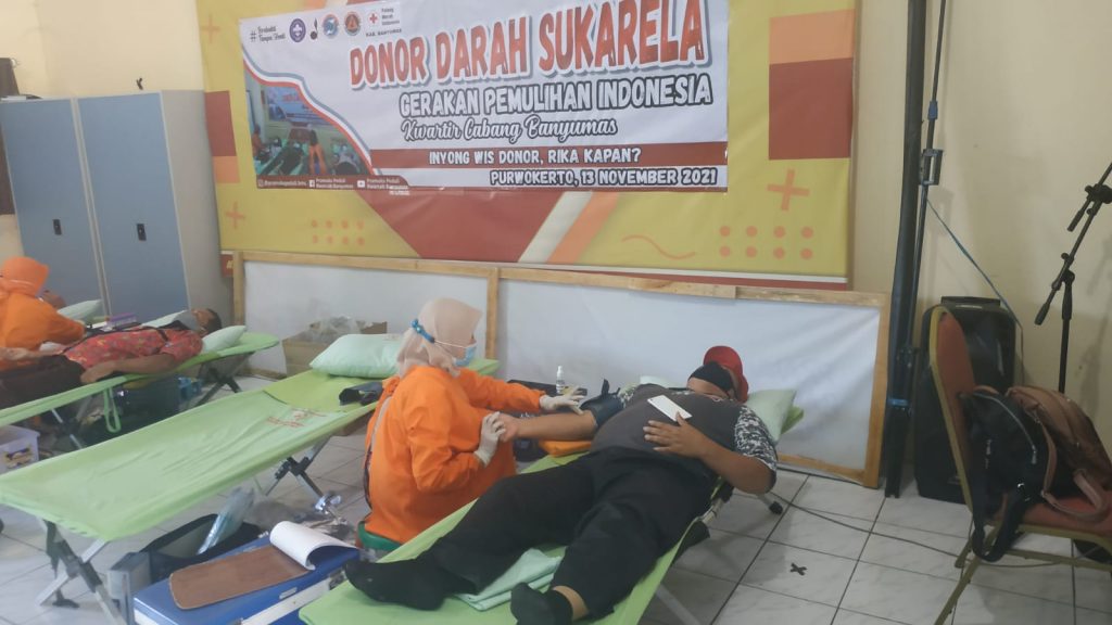 Kwarcab Banyumas selenggarakan donor darah sukarela Kwarcab Banyumas selenggarakan donor darah sukarela