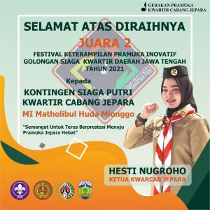 Juara 2 Festival Pramuka Inovatif Golongan Siaga Juara 2 Festival Pramuka Inovatif Golongan Siaga