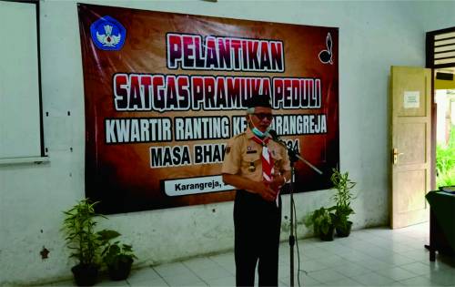 Pengurus Satgas Pramuli Kwarran Karangreja Dilantik. Ketua Kwarcab Purbalingga, Kak Subeno: Pramuli Merupakan implementasi Janji Pramuka. Pengurus Satgas Pramuli Kwarran Karangreja Dilantik. Ketua Kwarcab Purbalingga, Kak Subeno: Pramuli Merupakan implementasi Janji Pramuka.