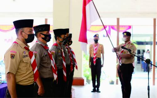 Pinsaka Wira Kartika Ranting Bukateja Dilantik. Ini Pesan Ka Kwarcab Purbalingga, Kak Subeno Saka Wira Kartik