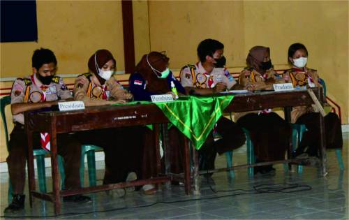 KWARCAB PURBALINGGA – Ambalan Diponegoro dan Cut Nyak Dien, SMK Negeri 1 Bojongsari Gelar Musyawarah Ambalan Ambalan Diponegoro dan Cut Nyak Dien