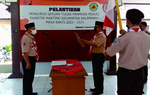KWARCAB PURBALINGGA – Ini Susunan Lengkap Satgas Pramuli Kwarran Kalimanah Pramuka Peduli