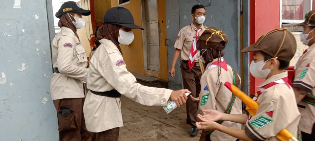 PRAMUKA PEDULI BANYUMAS, TEGAKAN PROTOKOL KESEHATAN PELANTKAN MABICAB, PENGURUS KWARCAB BANYUMAS DAN PRAMUKA GARUDA