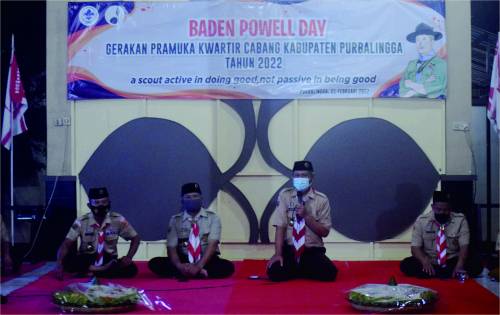 KWARCAB PURBALINGGA – Peringatan Hari Lahir ke-165 Baden-Powell Tahun 2022. Kwarcab Purbalingga Gelar Renungan Suci dan Saresahan KWARCAB PURBALINGGA - Peringatan Hari Lahir ke-165 Baden-Powell Tahun 2022. Kwarcab Purbalingga Gelar Renungan Suci dan Saresahan
