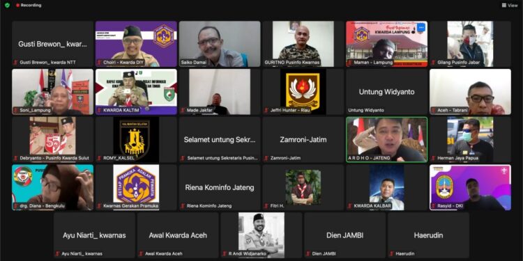 Kwarnas Selenggarakan Rapat Koordinasi Pusinfo Secara Virtual Kwarnas Selenggarakan Rapat Koordinasi Pusinfo Secara Virtual