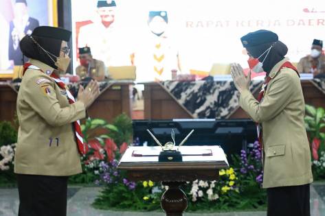KWARCAB PURBALINGGA – Gerakan Pramuka Kwarda dan Disdikbud Jateng Jalin Kerja Sama, Perkuat Pendidikan Kepramukaan Gerakan Pramuka Kwarda