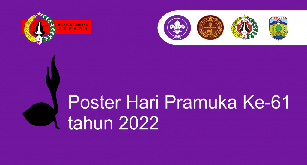 Poster Hari Pramuka Ke-61 tahun 2022