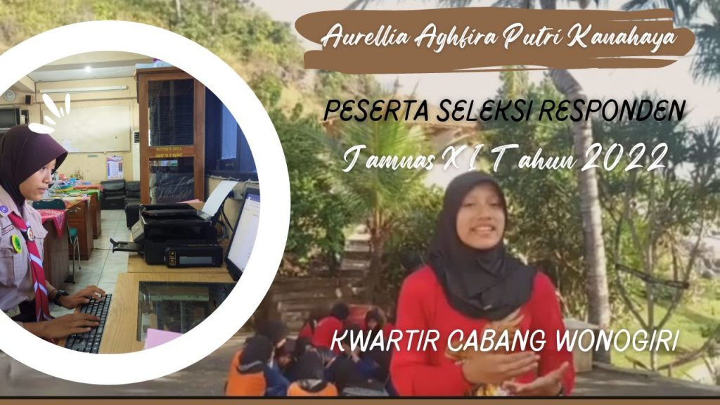 Berbakat dalam Reportase, Aurel dari Kwarcab Wonogiri Siap Mengikuti Seleksi Koresponden Jambore Nasional XI – Kwartir Cabang Wonogiri