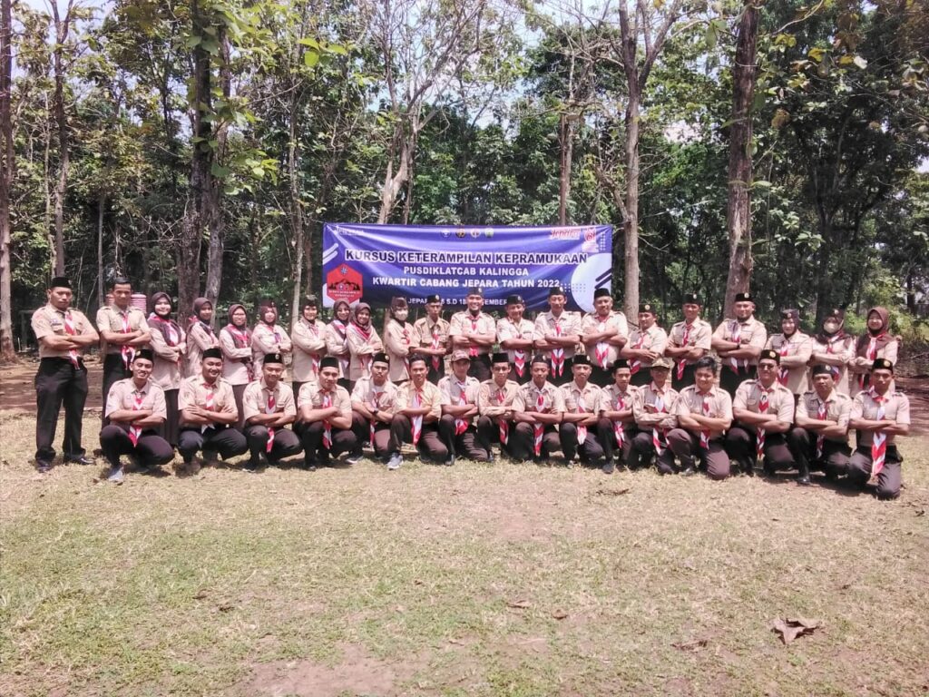 Tingkatkan Kemampuan Kepramukaan, Kwarcab Jepara Adakan Scouting Skills Course Tahun 2022