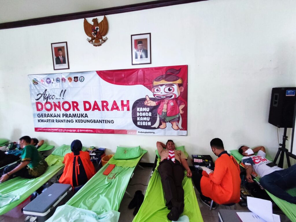 Donor Darah Sukarela, Agenda Rutin Pramuka Peduli Kwarran Kedungbanteng Untuk Kemanusiaan