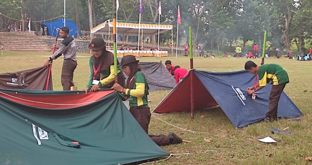 Uji Ketangkasan, Teknik Dan Keterampilan Kepramukaan Warnai LT III Kwarcab Jepara Tahun 2022
