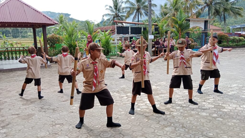 Road to Pesta Siaga Kwartir Cabang Banyumas Dua Barung Mengikuti Gladi Bersih di Kwarran Purwojati