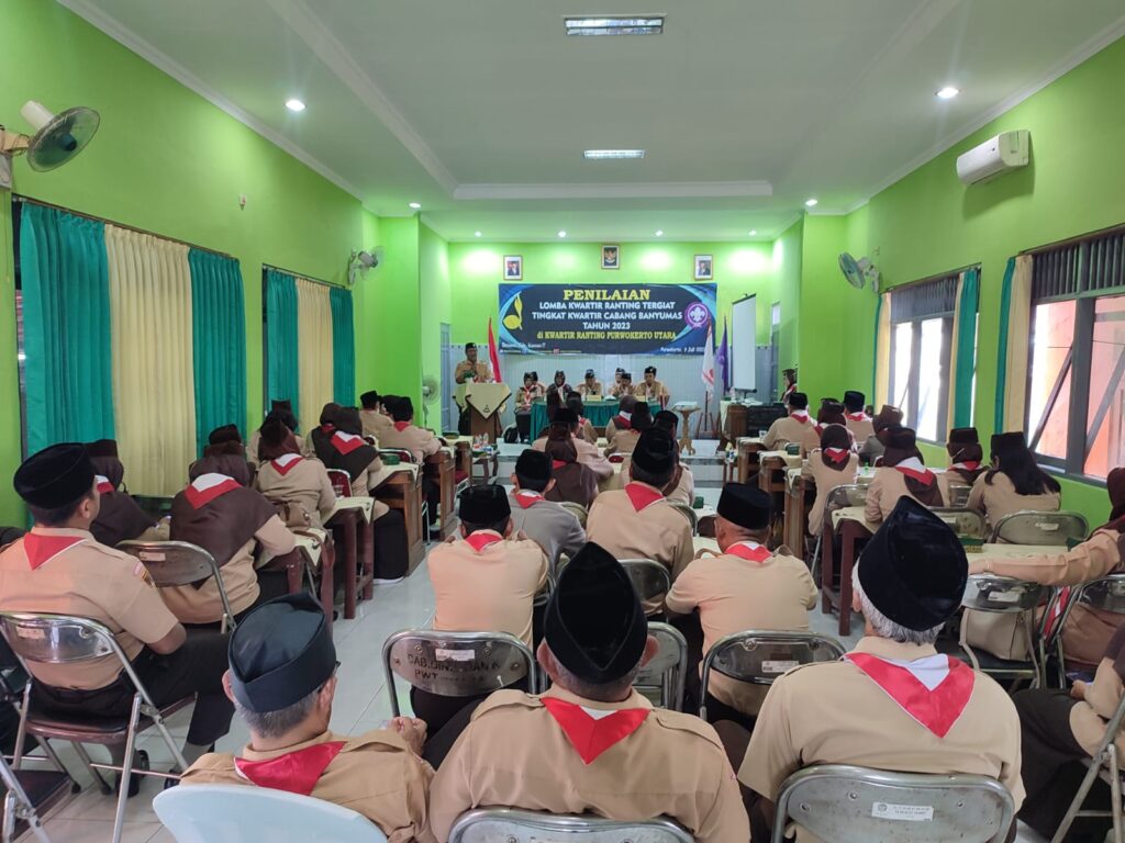 Kerja Cerdas, Kerja Keras dan Kerja Ikhlas Sukseskan Lomba Kwarran Tergiat Purwokerto Utara – KWARCAB BANYUMAS
