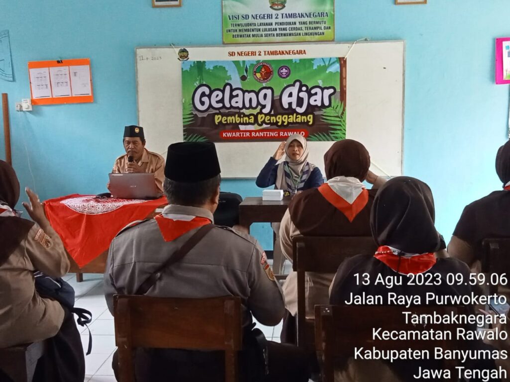 Gelang Ajar Pembina Pramuka Kwartir Ranting Rawalo Tahun 2023 – KWARCAB BANYUMAS