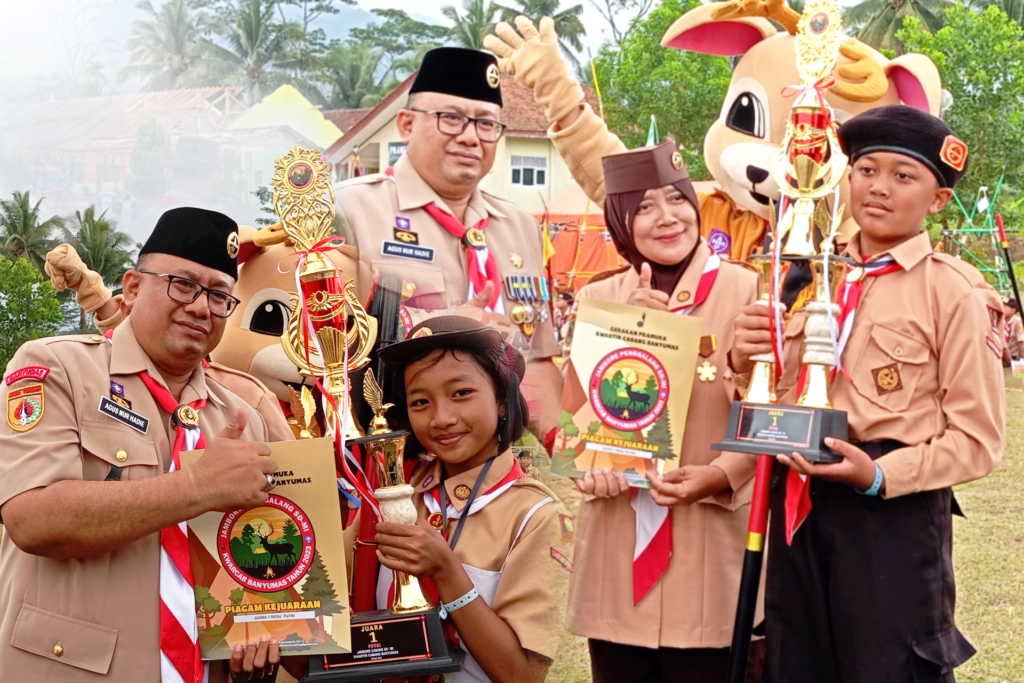 SDN 1 Kranji dan SDN 1 Sambirata Juara Jambore Penggalang SD/MI 2023 – KWARCAB BANYUMAS
