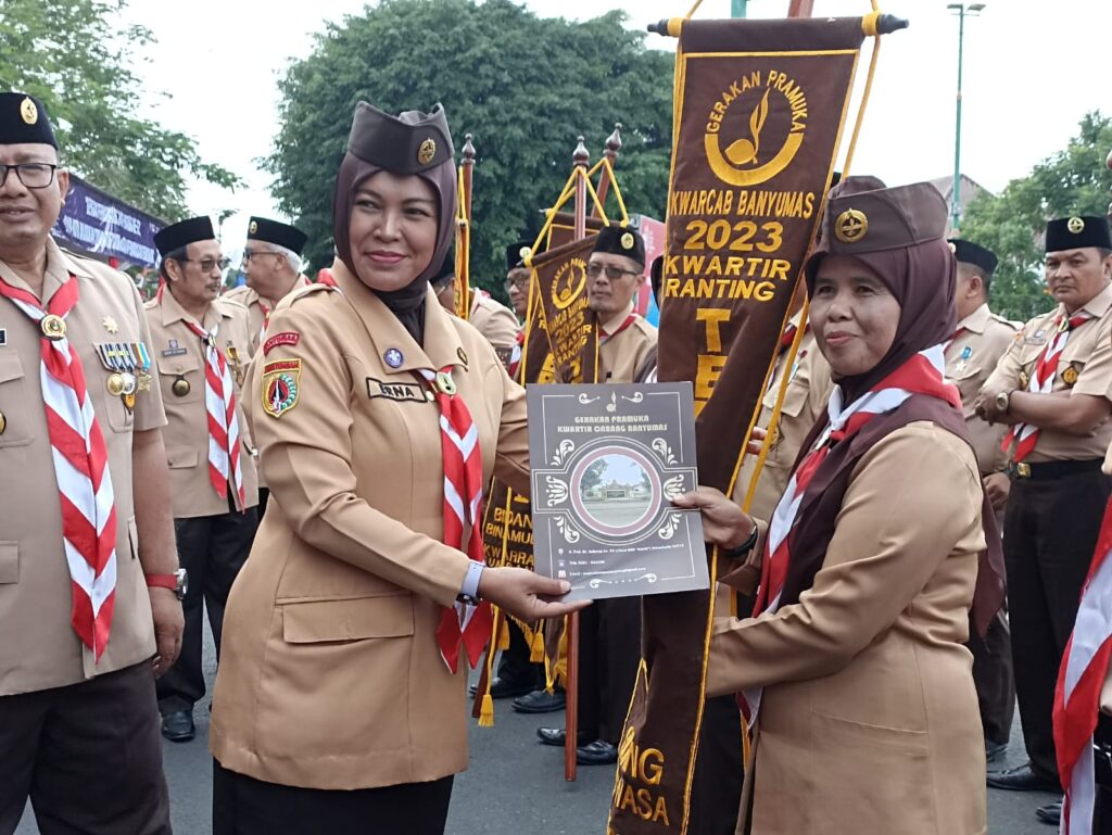 Upacara Peringatan HUT ke 62 Pramuka, Kwarran Purwokerto Utara Tingkatkan Prestasi dari Tahun Sebelumnya – KWARCAB BANYUMAS