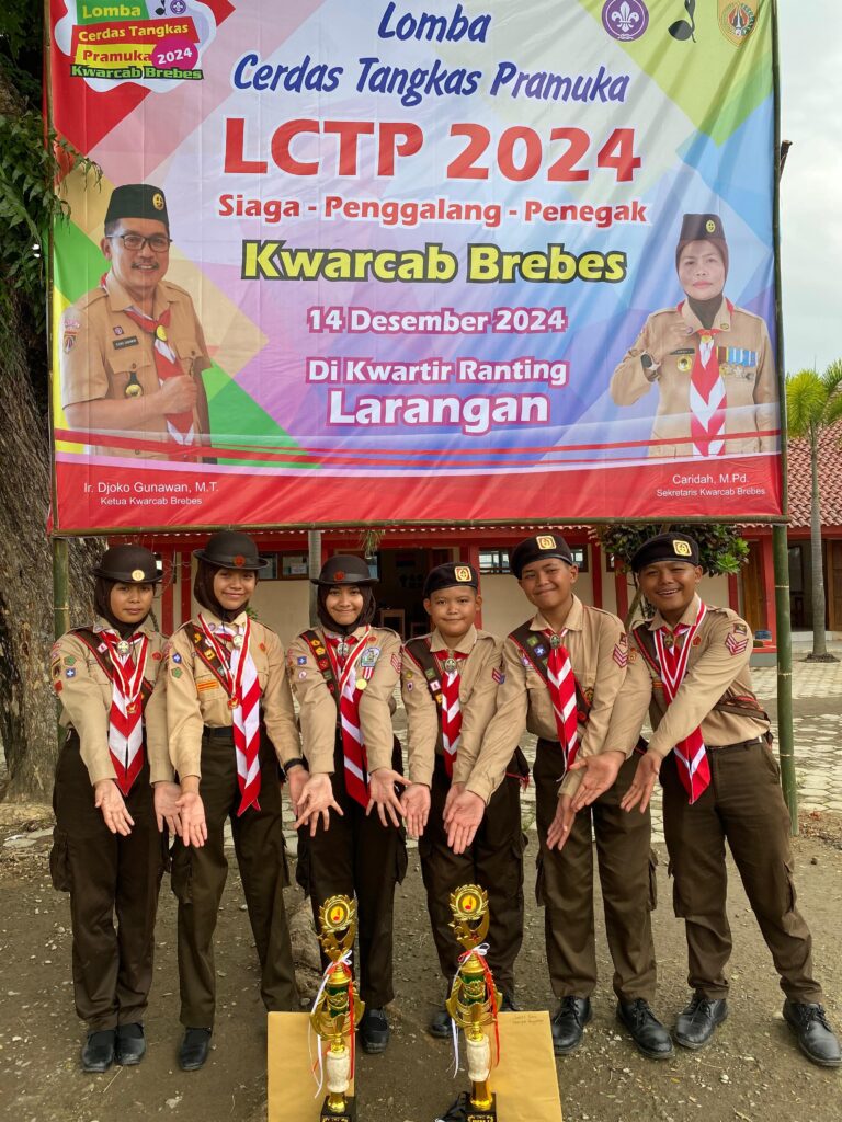 Pramuka SMP Negeri 1 Salem Meraih Juara 1 dan Juara 2 Lomba Cerdas Tangkas Pramuka ( LCTP ) tingkat Kwartir Cabang Brebes Tahun 2024