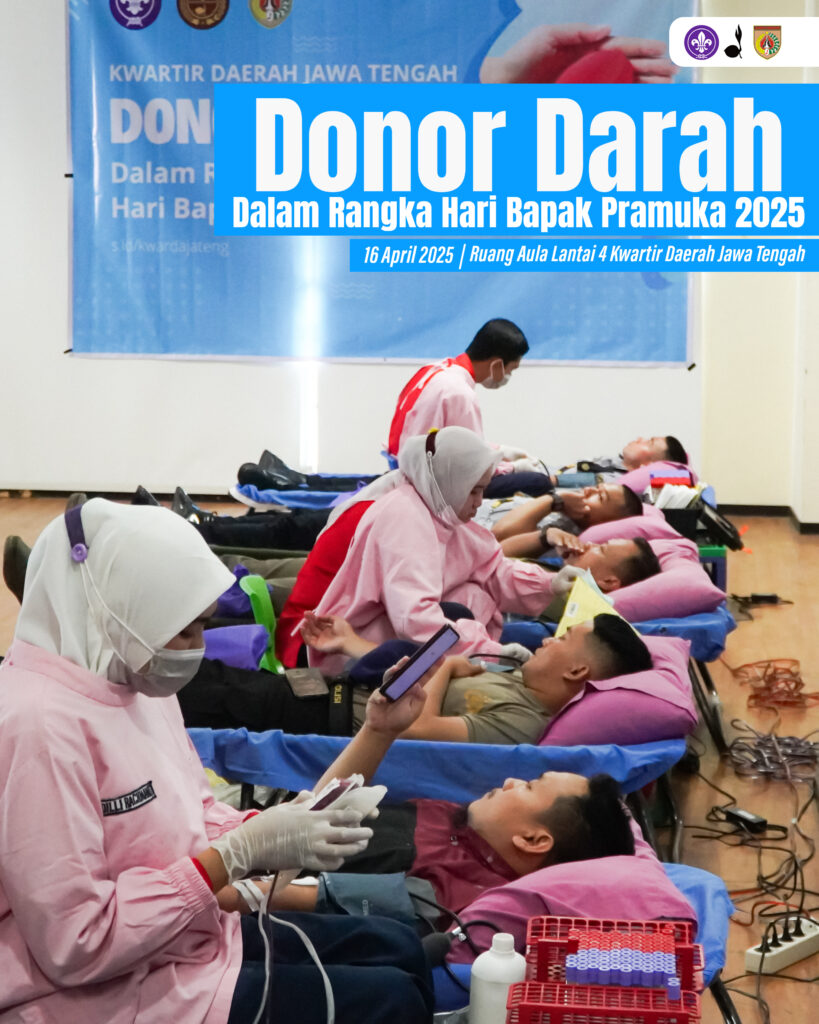 Peringati Hari Bapak Pramuka, Kwarda Jateng Gelar Aksi Donor Darah
