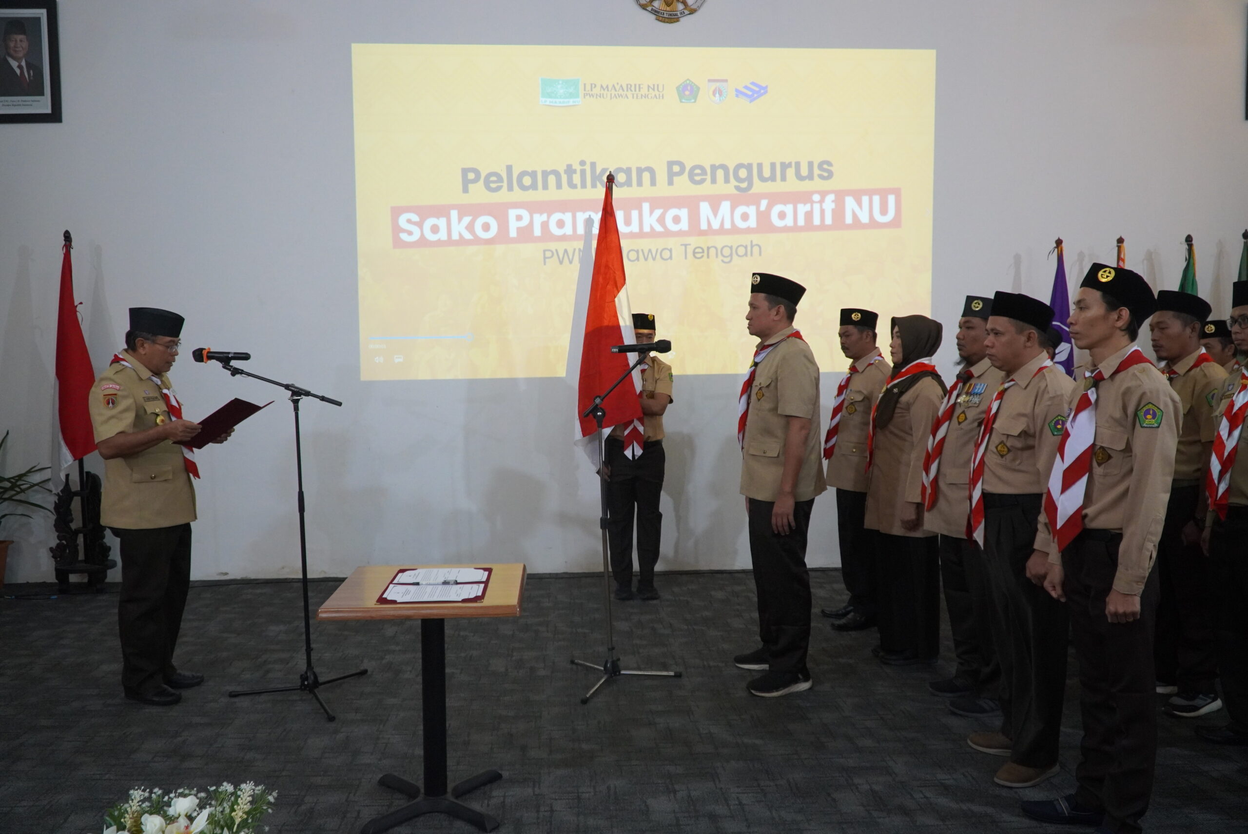 Ketua Kwarda Jateng Lantik Pengurus Baru Sako Ma’arif NU Jateng Periode 2024–2029, Komitmen Majukan Pramuka di Lingkungan Pendidikan Ma’arif
