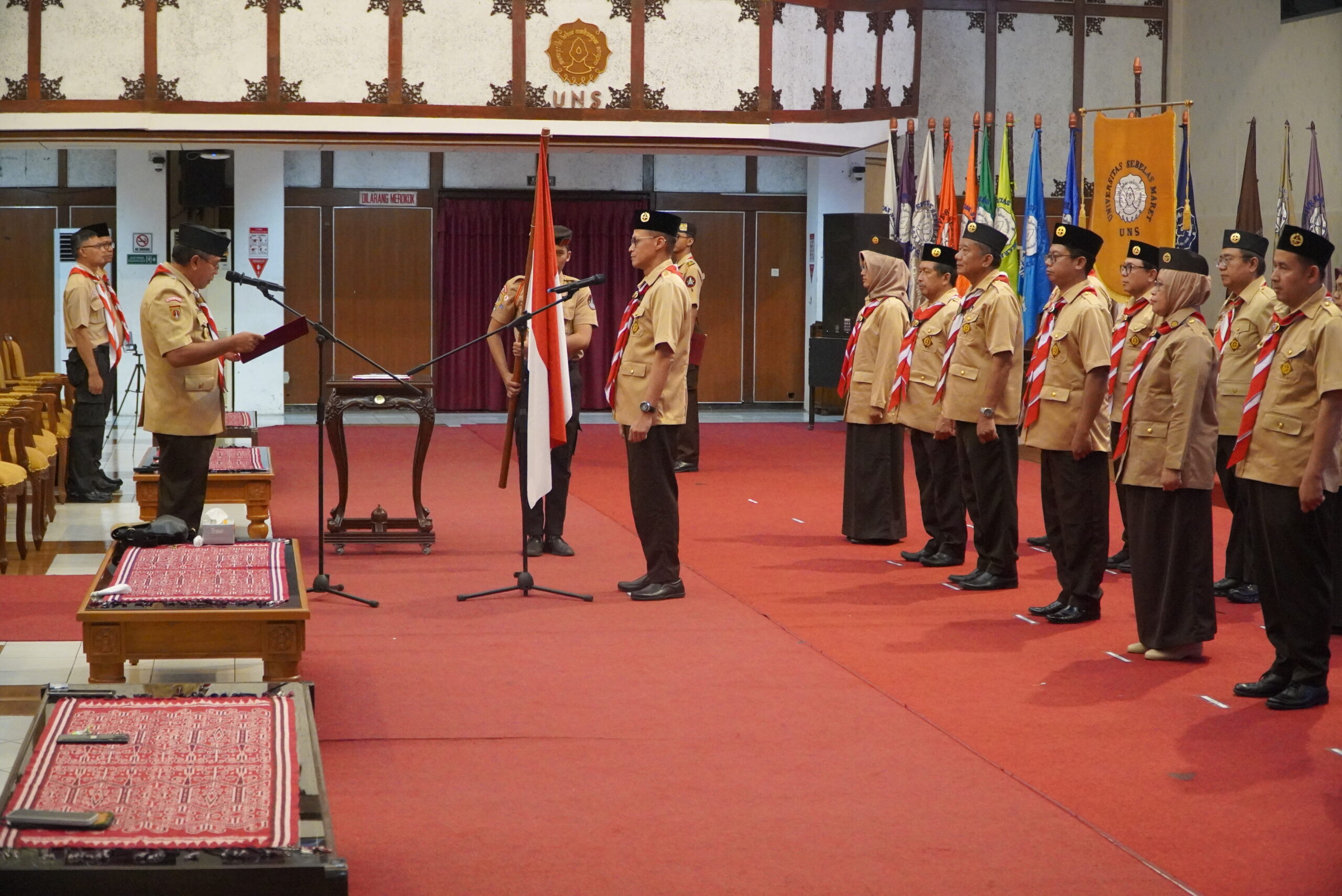 Mabigus UNS Resmi Dilantik oleh Ketua Kwarda Jateng, Perkuat Komitmen Kepramukaan di Perguruan Tinggi