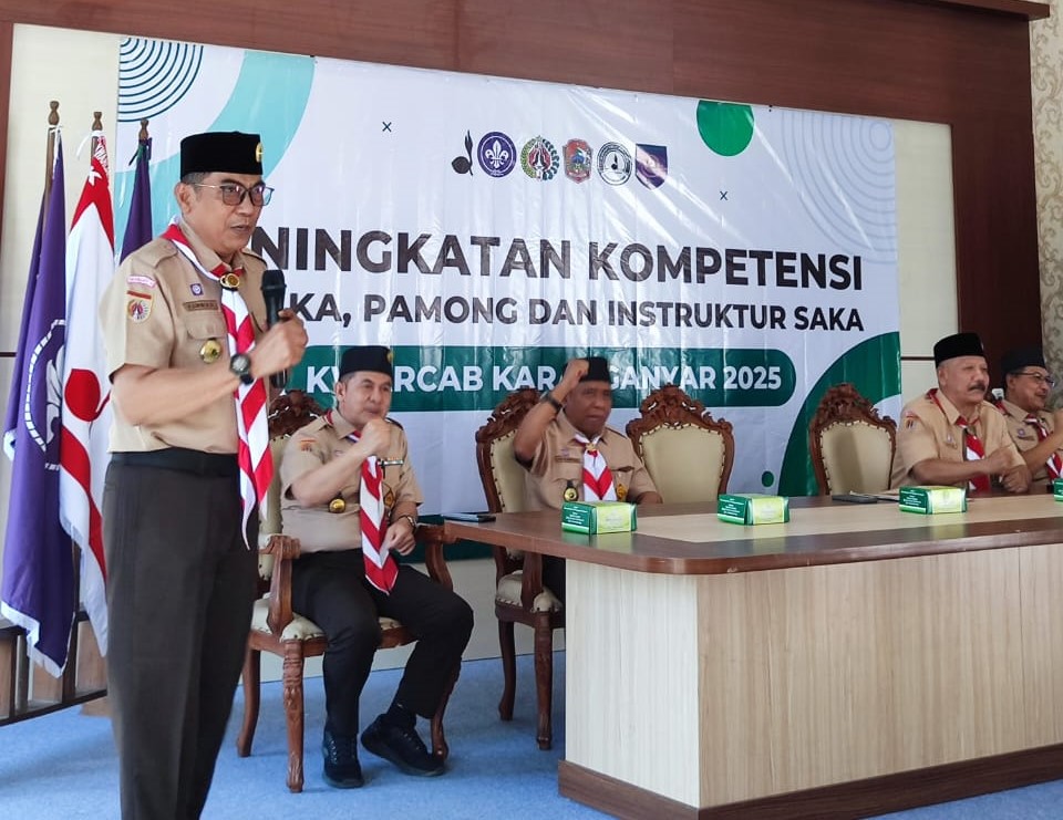 Kwarcab Karanganyar Gelar Peningkatan Kompetensi Pimpinan, Pamong dan Instruktur Saka