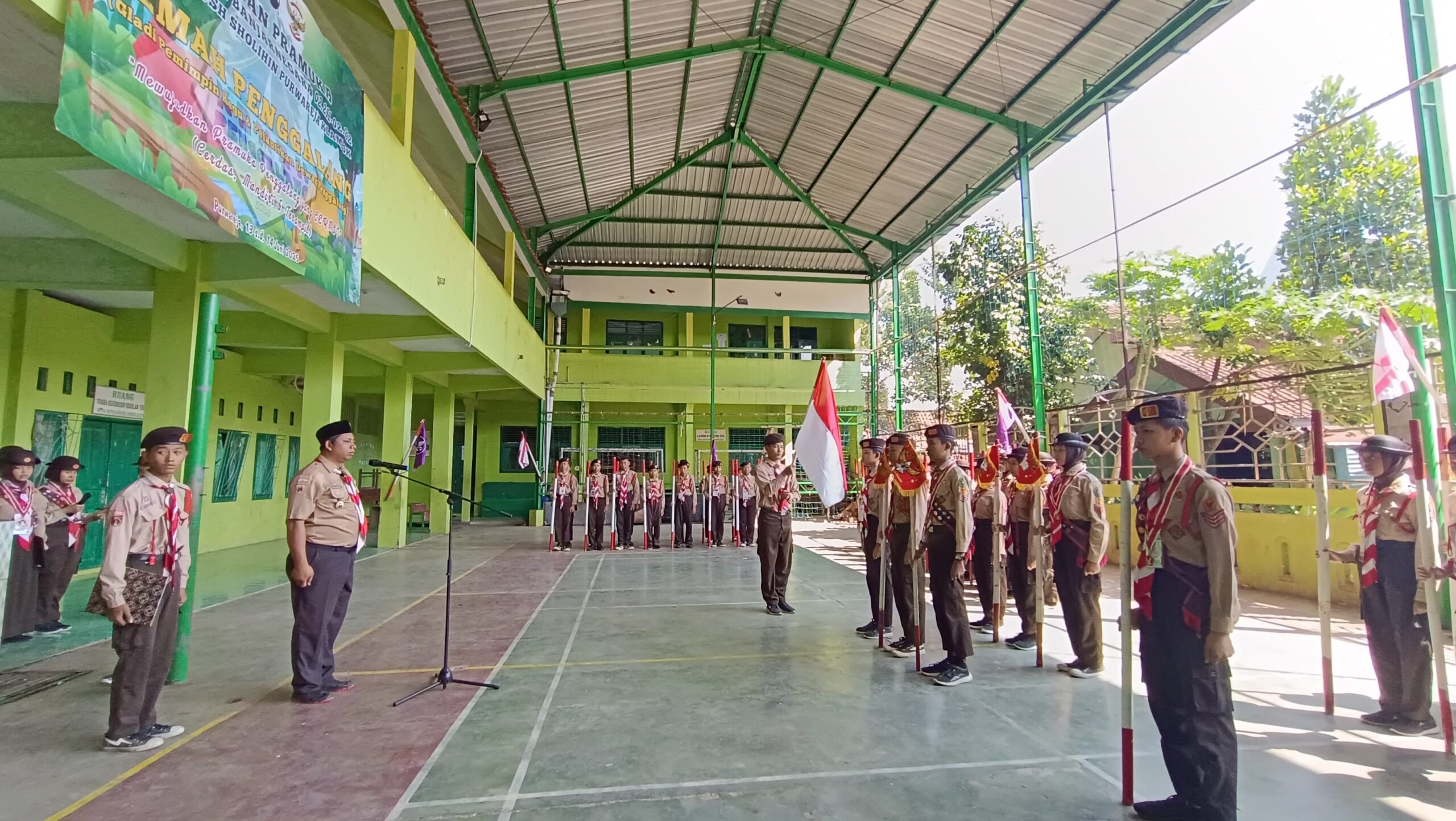 Pangkalan MTs Riyadush Sholihin Sukses Gelar Kemah Penggalang