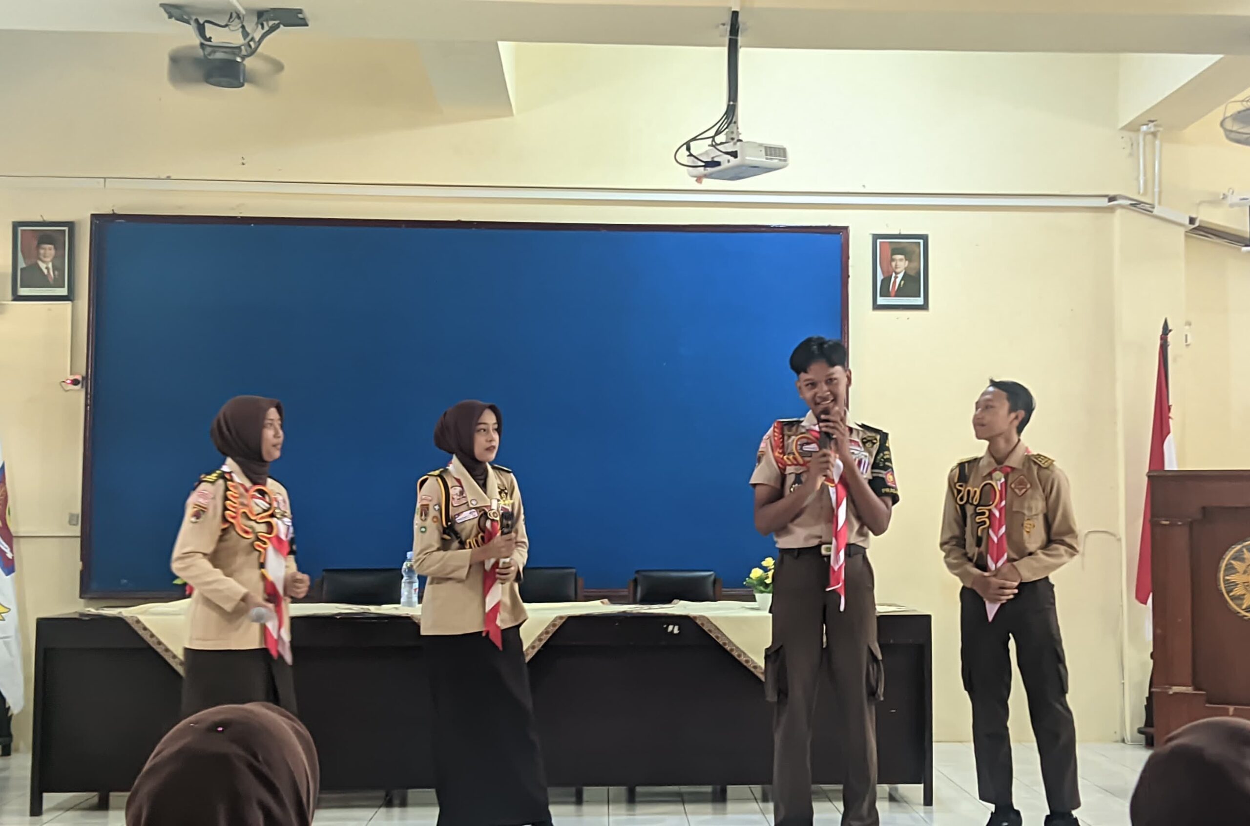 Pramuka SMK N 1 Kutasari Dan SMA Muhammadiyah 1 Purbalingga Saling Tukar Pengalaman Melalui Anjangsana