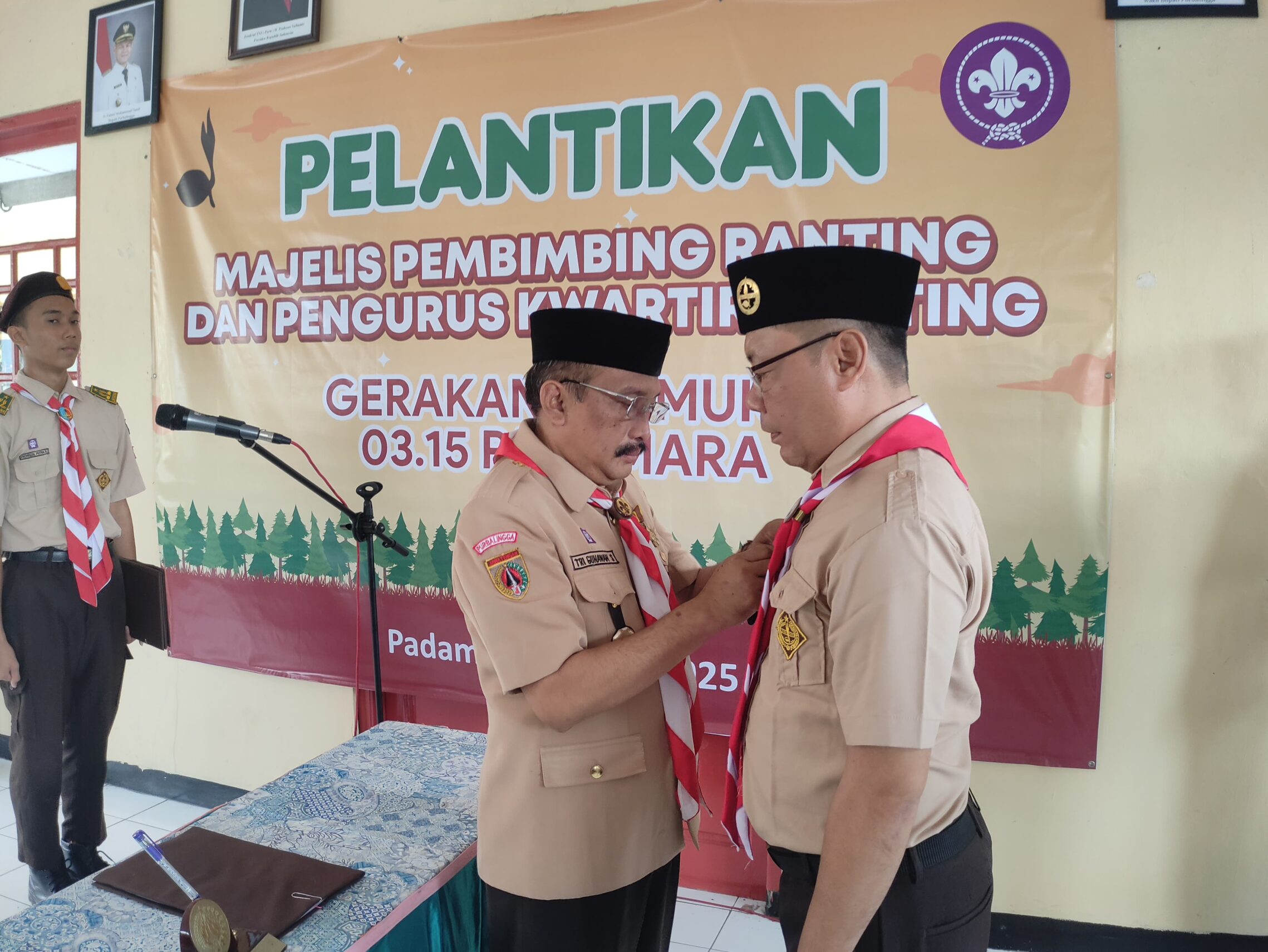 Lantik Pengurus Mabiran Padamara, Ini Dia Pesan Ka Kwarcab Purbalingga