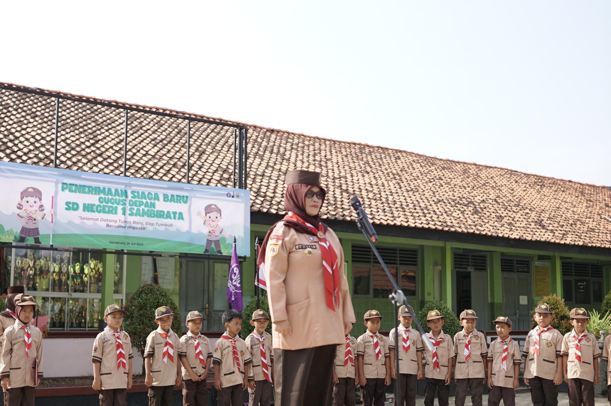 Penerimaan Siaga Baru di SD Negeri 1 Sambirata, Kwarran Cilongok,“Selamat Datang Tunas Baru, Siap Tumbuh Bersama Impessa”