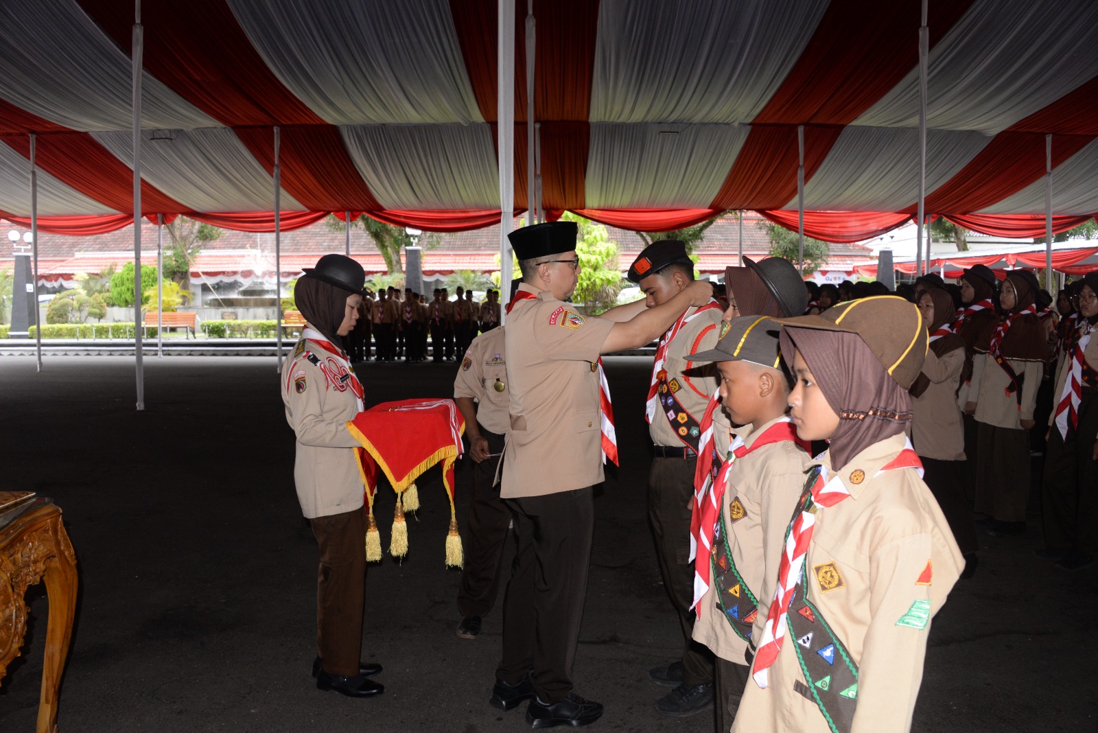 Sejumlah 4.808 Pramuka Garuda Cilacap diharapkan bisa menjadi teladan, disiplin dan bertanggung jawab