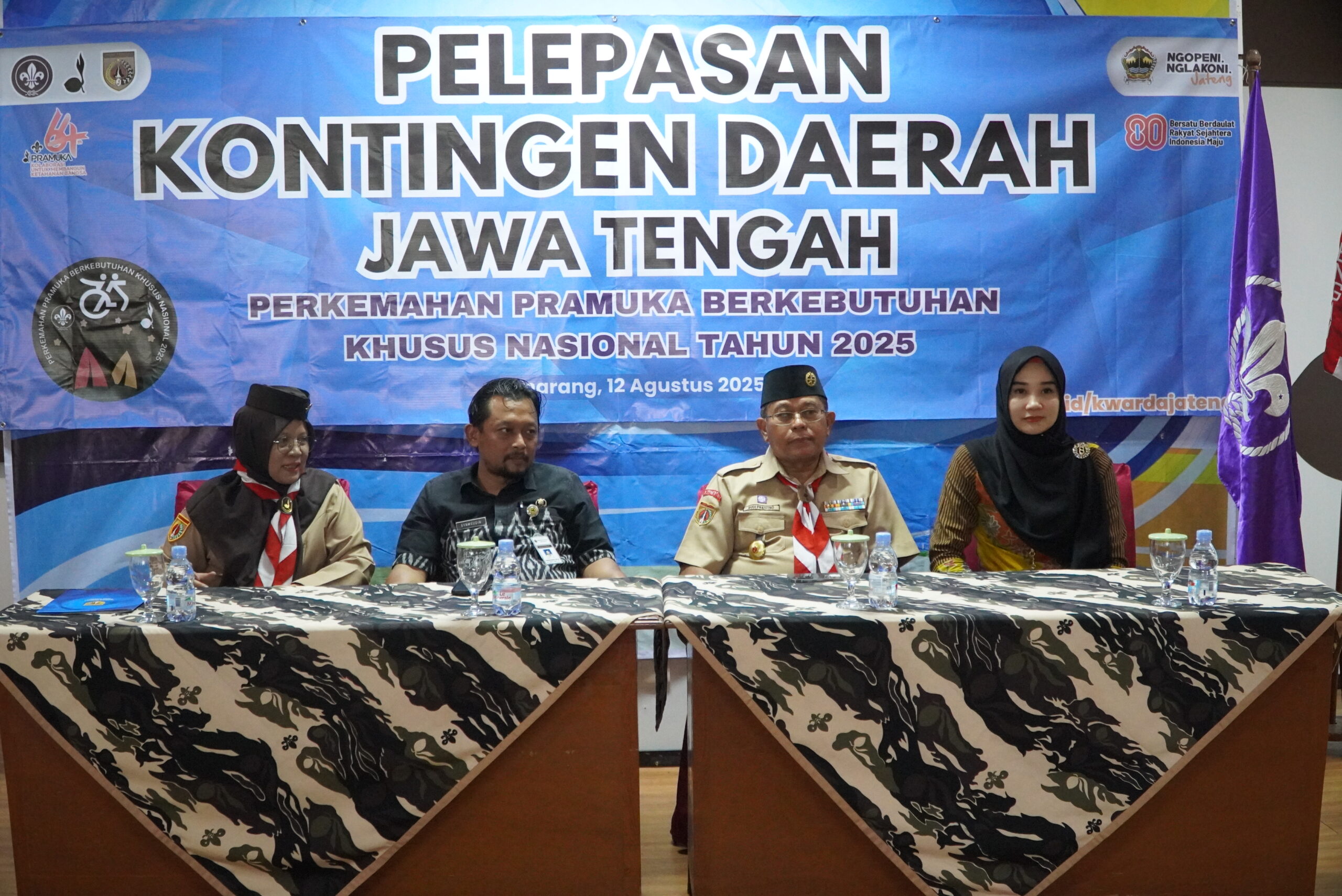 Pelepasan Kontingen Daerah Jawa Tengah untuk Perkemahan Pramuka Berkebutuhan Khusus Nasional Tahun 2025
