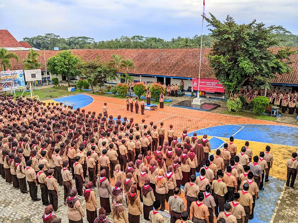 Kwarran Somagede Gelar Upacara Hari Pramuka ke-64 tahun 2025