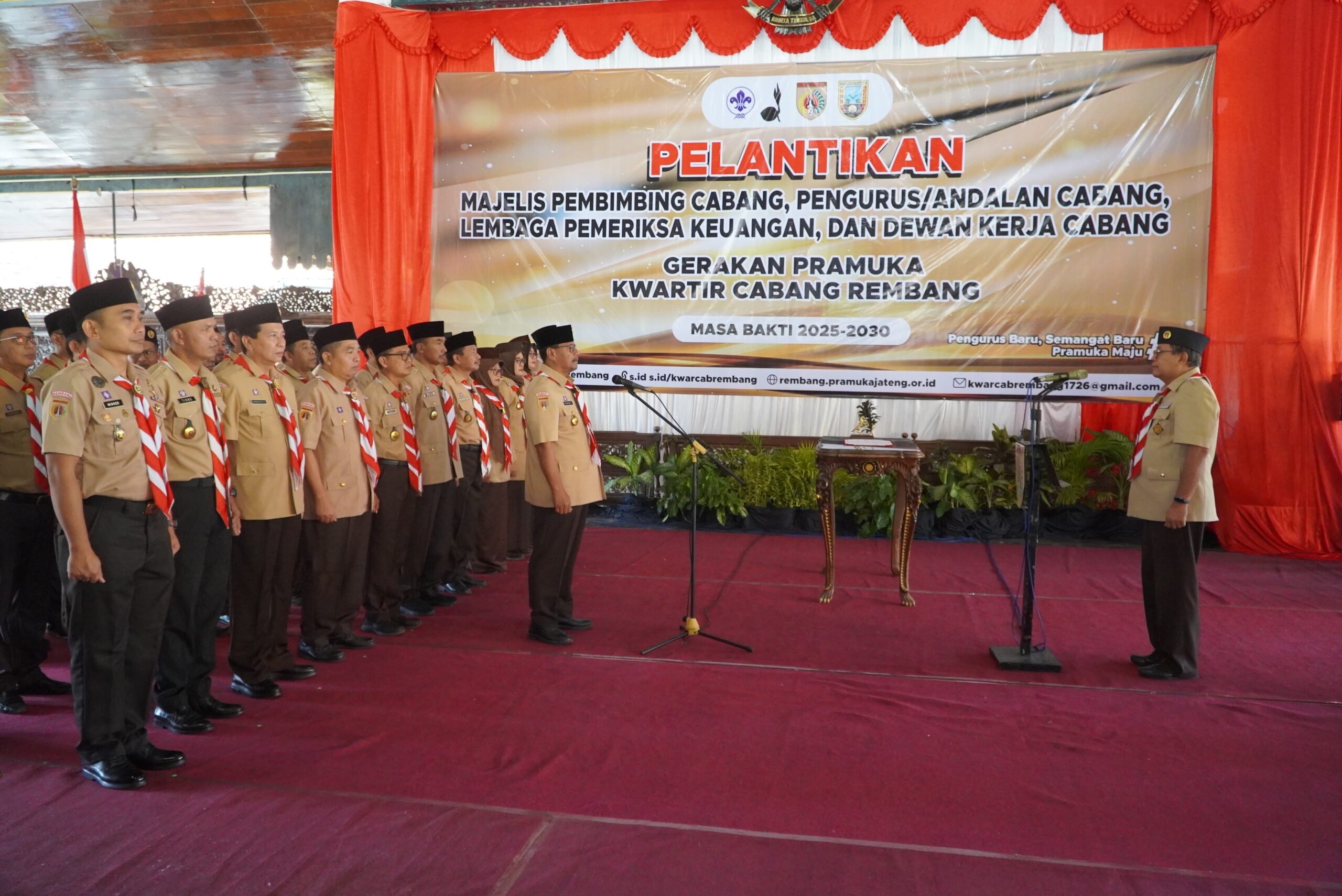 Pelantikan Mabicab dan Kwarcab Rembang 2025-2030: Momen Penting bagi Gerakan Pramuka Jateng