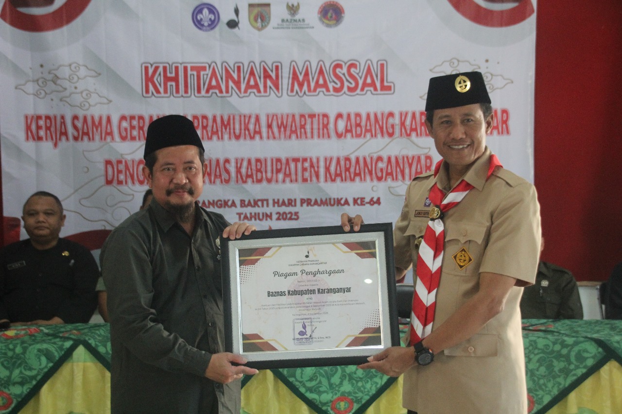Kwarcab Karanganyar dan Baznas Kabupaten Karanganyar Bersinergi Menyelenggarakan Kegiatan Bakti Khitanan Massal