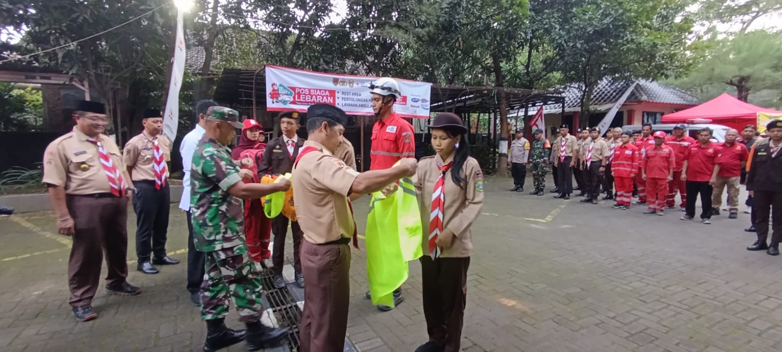 Pembukaan Posko Sinergitas Mudik Lebaran Kwarcab Kota Semarang Tahun 2026