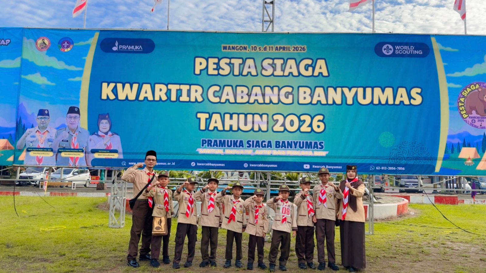 Barung Merah Putra SD Negeri 2 Pliken Masuk 10 Besar Pesta Siaga Tingkat Kwartir Cabang Banyumas Tahun 2026