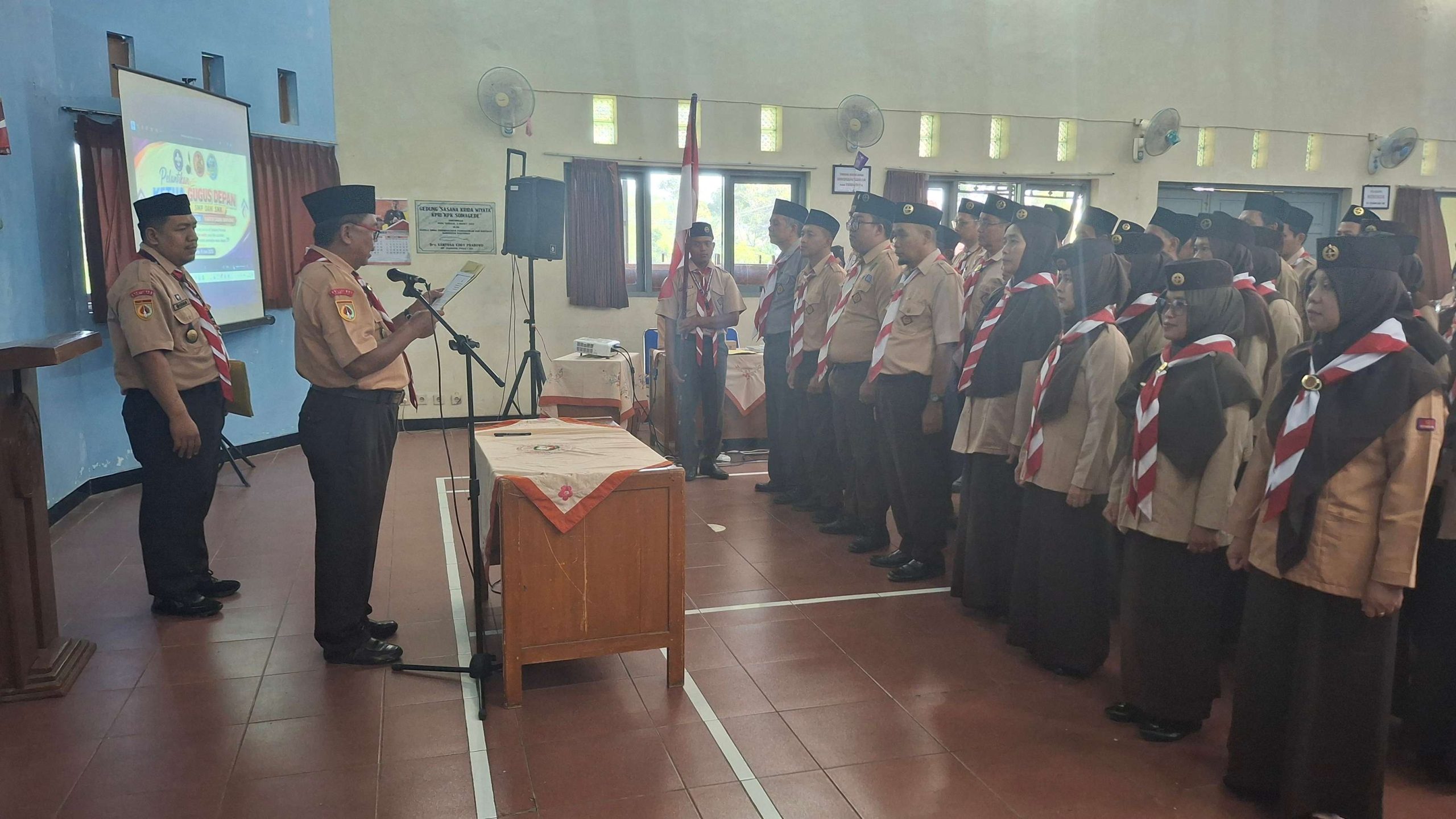 Ketua Kwarran Somagede Lantik Ketua Gugus Depan se-Kwarran Somagede