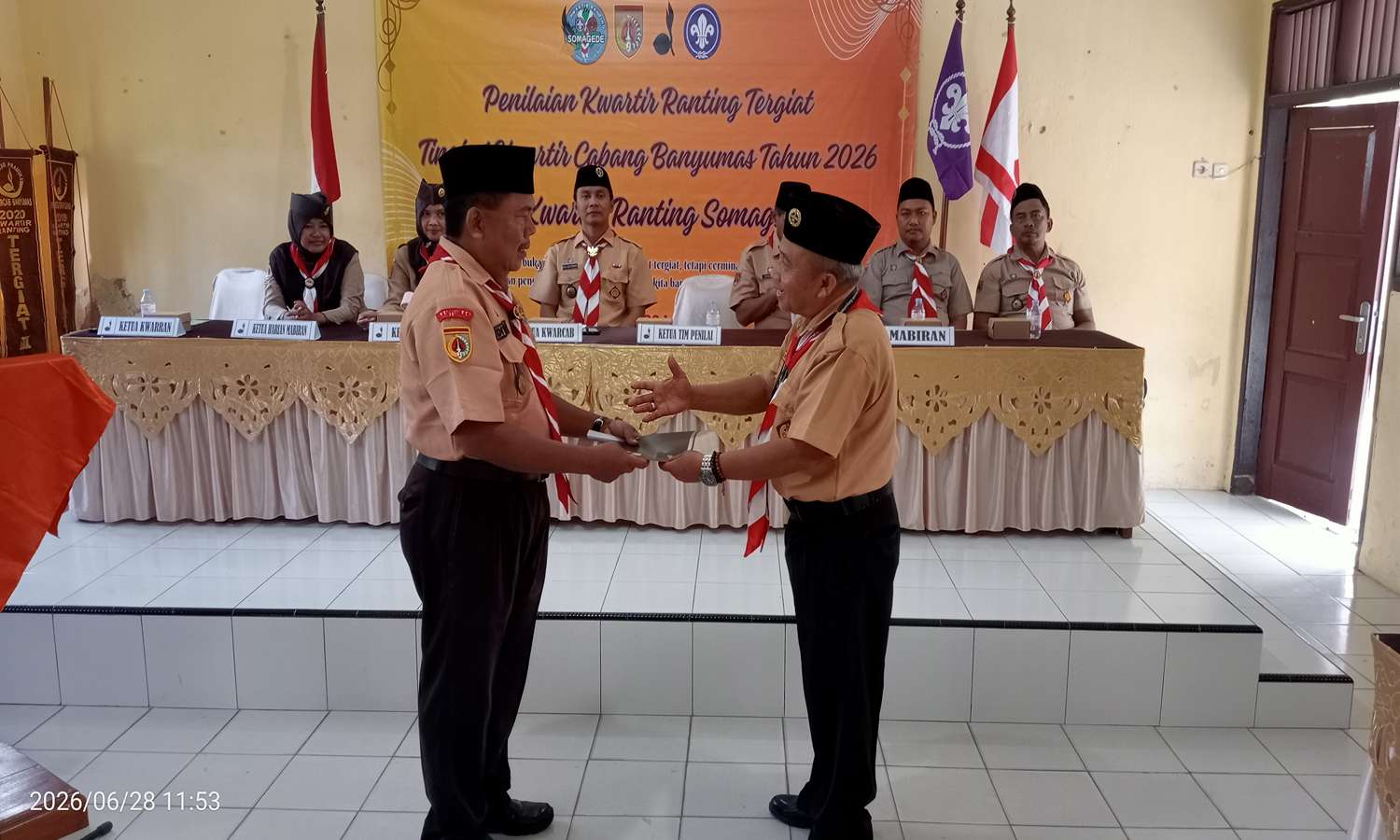 Semangat Berkarya dan Berprestasi, Kwarran Somagede Dinilai dalam Lomba Kwarran Tergiat Tahun 2026 Tingkat Kwarcab Banyumas