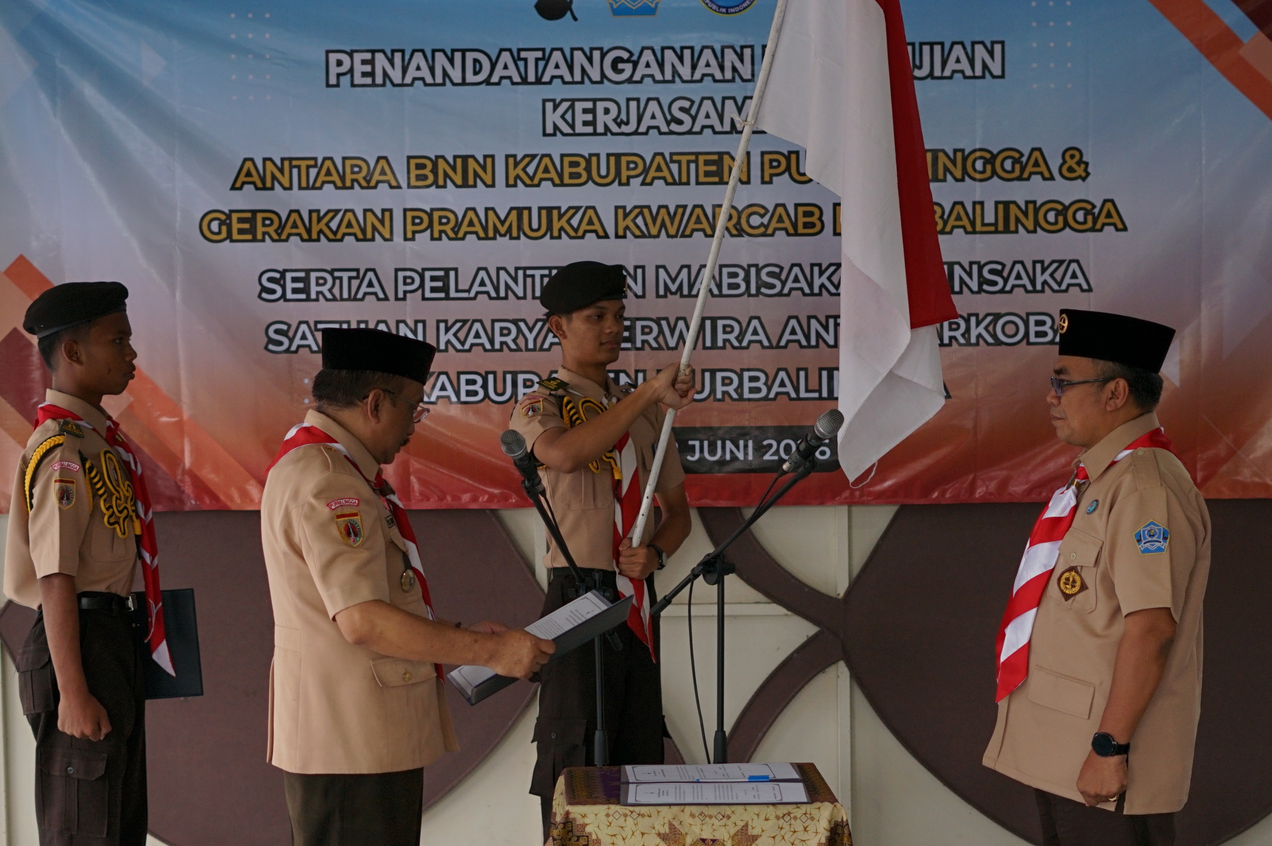 Saka Perwira Anti Narkoba Kwarcab Purbalingga Resmi Terbentuk