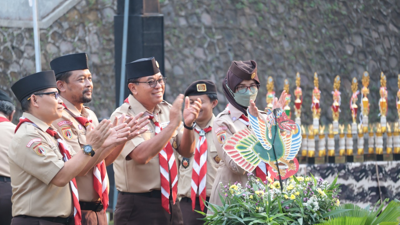 Penancapan Wayang Garuda Tandai Dimulainya Lomba Pramuka Garuda Berprestasi Tingkat Kwarda Jawa Tengah 2026