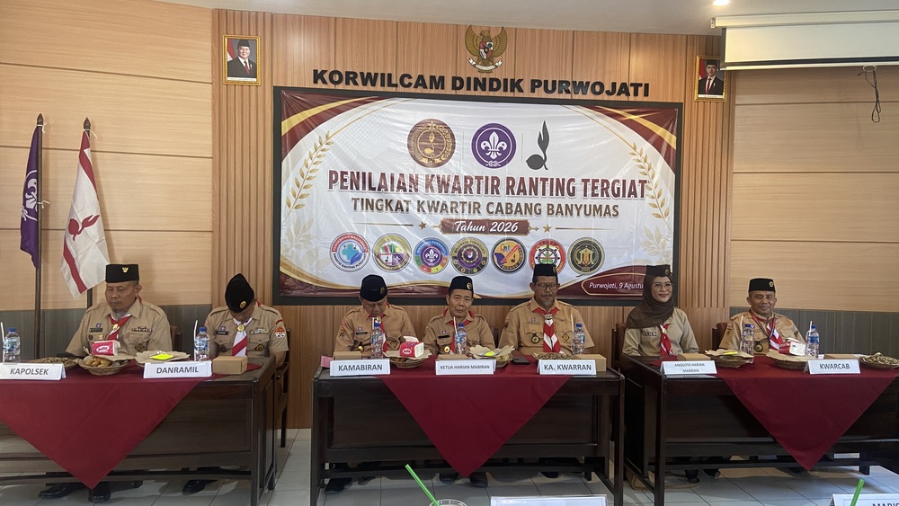 Kwarran Purwojati Jalani Penilaian Lomba Kwarran Tergiat 2026, Seluruh Bidang Ikuti Evaluasi Kwarcab Banyumas