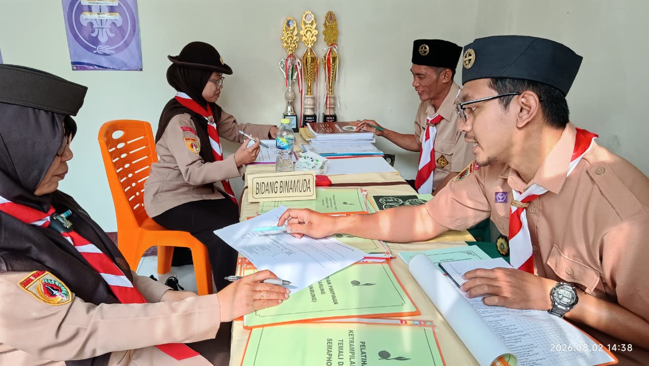 Kwarran Purwokerto Utara Ikuti Penilaian LKT 2026, Perkuat Tata Kelola Organisasi Pramuka